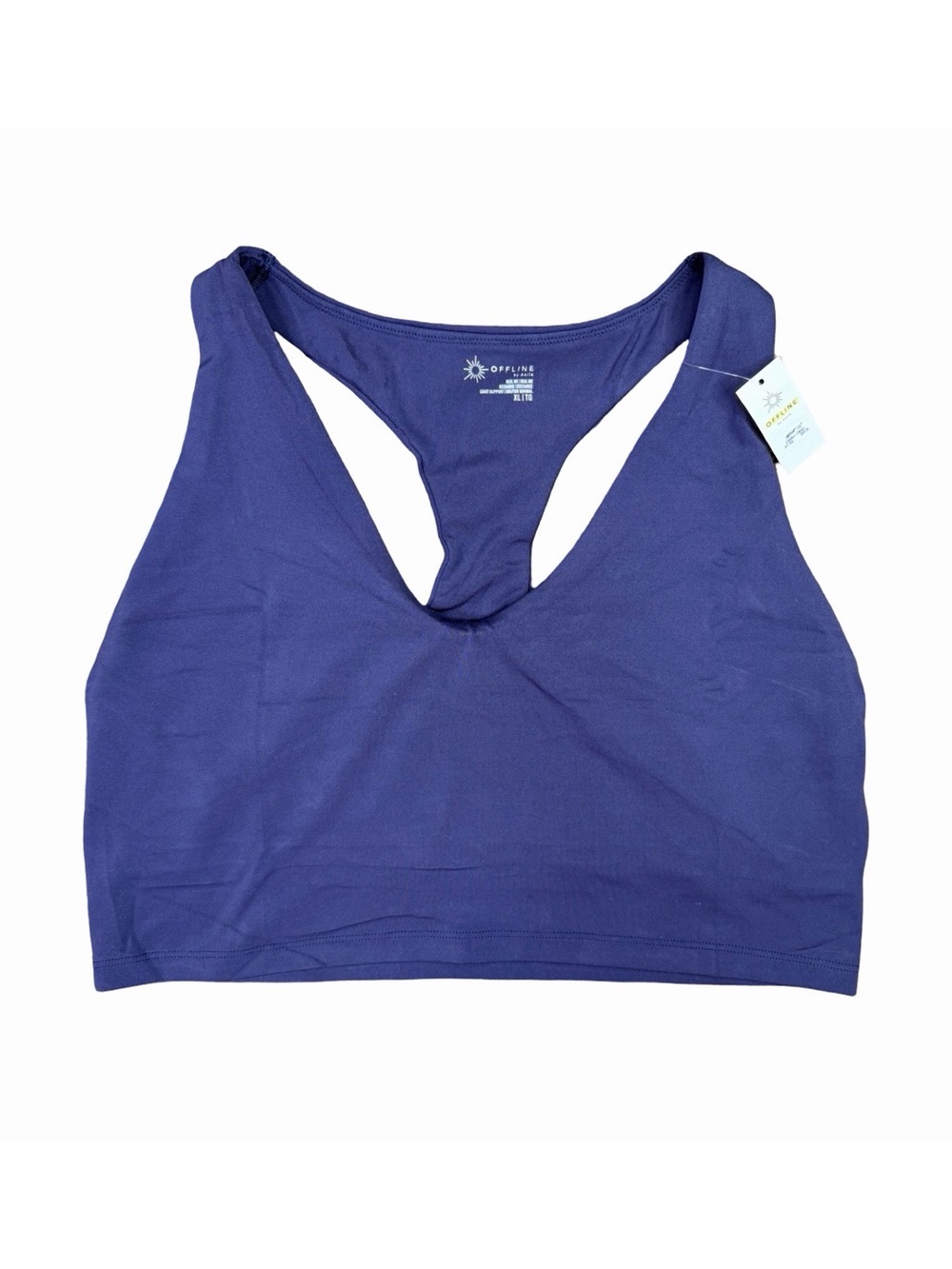 OFFLINE by aerie Real Me Recharge Racerback Bra - Size XL - Navy